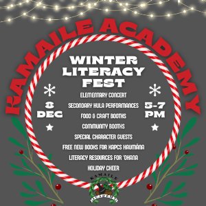 12/8 Winter Literacy Fest is BACK!